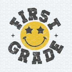 back to school first grade smile svg
