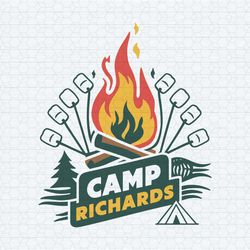 custom camping richards family friends svg