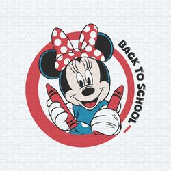 minnie mouse disney back to school svg