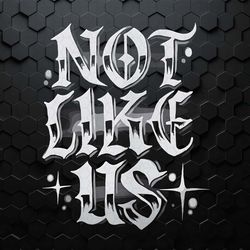 retro not like us kendrick drake png