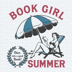 summer vibes for book girls book girl summer svg