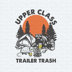 upper class trailer trash raccoon camping svg