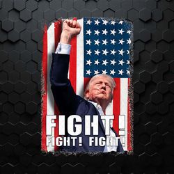 trump fight fight fight usa flag png