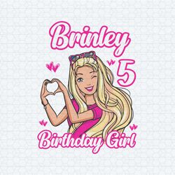 custom barbie birthday girl family celebration svg