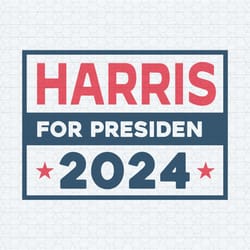 harris for president 2024 election svg