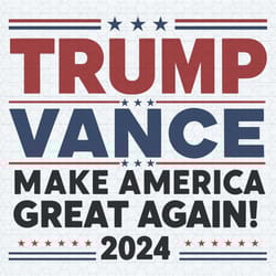 trendy trump vance make america great again svg
