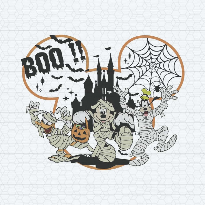 Halloween Boo Mummies Mickey And Friends SVG.jpg