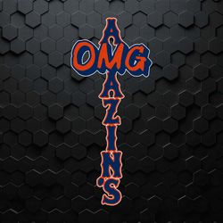 omg amazins new york mets baseball svg