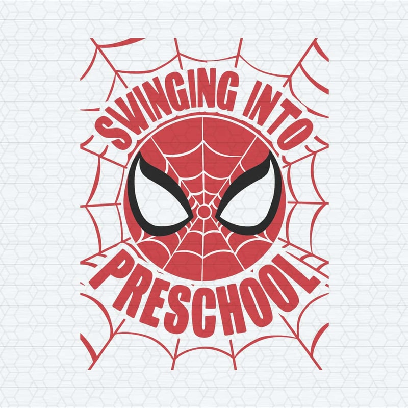 Swinging Into Preschool Spiderman Back To School SVG.jpg