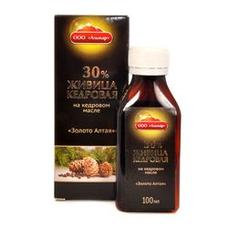 100ml Natural Cedar Oleoresin on Siberian Pine Nut Oil Altai Gold Turpentine Balm Organic