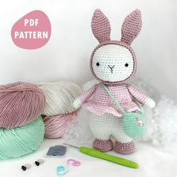 Crochet bunny pattern Bunny crochet animal Easter bunny crochet toy DIY Bunny amigurumi