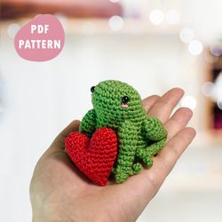 frog and heart crochet pattern pdf diy valentines gifts i love you crochet tutorial amigurumi animals crochet toy