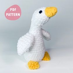 Plush duck crochet pattern pdf Amigurumi plush goose toy