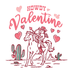 howdy valentine wild western cowboy svg