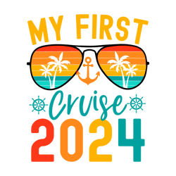 retro my first cruise 2024 svg