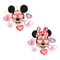 minnie and mickey self love couple svg