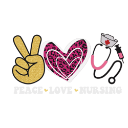 retro peace love nursing png