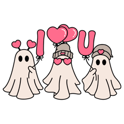 i love you ghost funny valentine svg