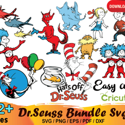12 dr seuss cat in the hat svg bundle