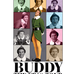 buddyy the eras tour chrismtas buddy the elf png