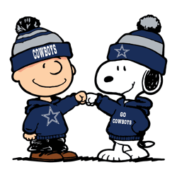 charlie brown and snoopy go cowboys svg
