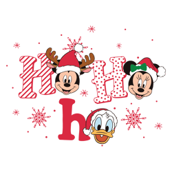 ho ho ho mickey minnie daisy svg