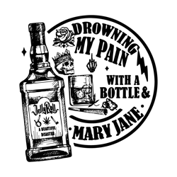 jelly roll drowning my pain svg