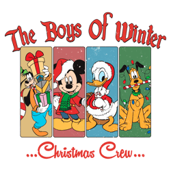 The Boys Of Winter Chrismas Crew SVG