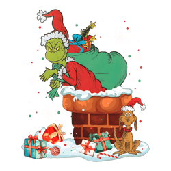 grinch and max dog christmas vibe png