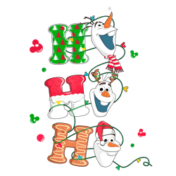 cute ho ho ho olaf christmas png