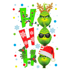ho ho ho the grinch christmas png