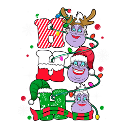 ho ho ho disney villains christmas ursula png