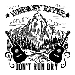 whiskey river willie nelson dont run dry svg