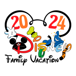 disney family vacation 2024 svg