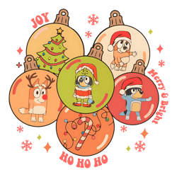 bluey ho ho ho merry and bright png