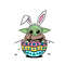 Baby Yoda Easter Egg - Easter Bunny Colored Eggs Gifts Happy Easter Day SVG Easter Basket Easter Eggs Hunt.jpg