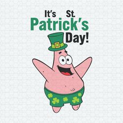 it's st patrick's day patrick star spongebob svg
