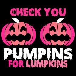 Check You Pumpkins For Lumpkins SVG Halloween SVG Pink Pumpkins SVG Untitled