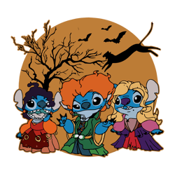 Funny Stitch Cosplay Hocus Pocus Sanderson Sisters SVG File