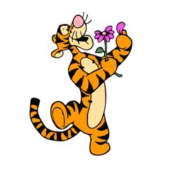 tigger flower winnie the pooh svg png disney svg tigger svg
