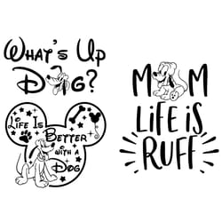 pluto whats up dog disney svg silhouette disney svg pluto svg