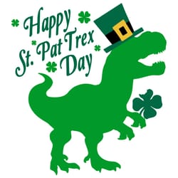 happy st pat trex day svg lucky svg shamrock svg t rex svg clover svg st patricks day svg