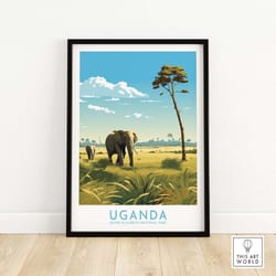 uganda wall art | modern style | birthday present | wedding anniversary gift idea | wall decor
