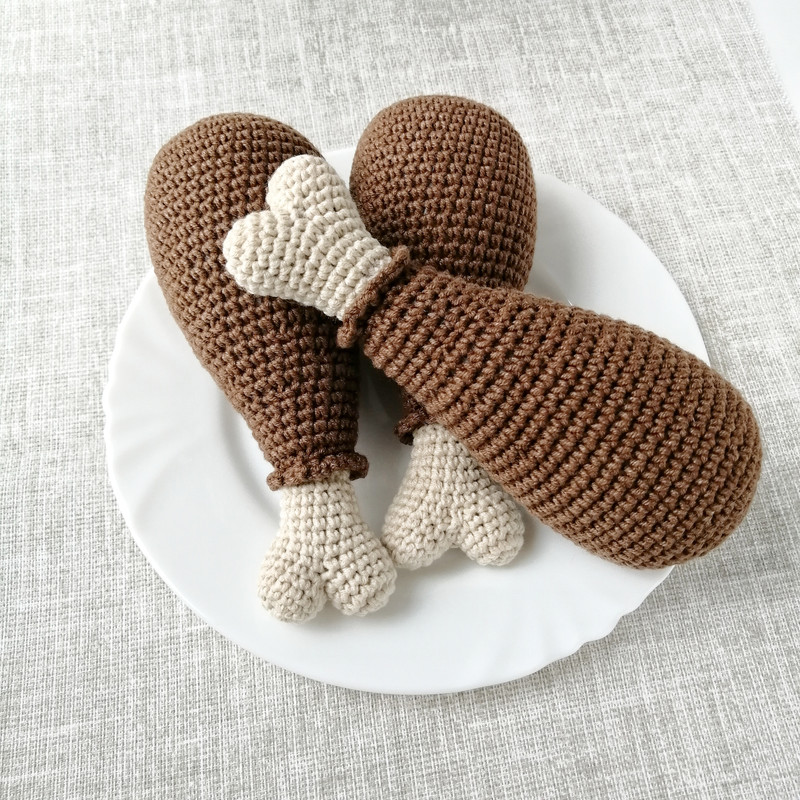 TURKEY LEGS WITH SAUCE Crochet Pattern PDF Thanksgiving Day Home Decor DIY Turkey Crochet Pattern Turkey Toy Pattern 1