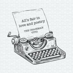 Fair In Love And Poetry The Chairman Ttpd SVG
