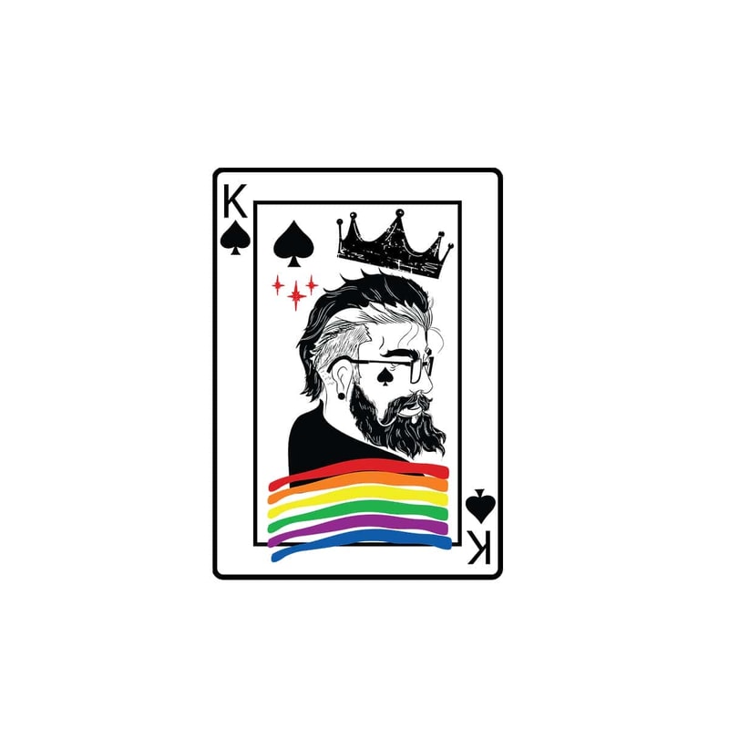 King Cards SVG Trump Card SVG Black Men SVG Spades SVG Lgbtq Rainbow K King Card.jpg