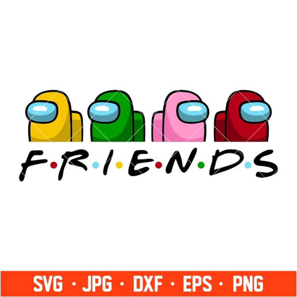 Among Us Buddies Svg, Among Us Svg, Impostor Svg, Sus Svg, Cricut, Silhouette Vector Cut File.jpg