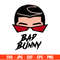 Bad Bunny Face Hearts Svg, Bad Bunny Svg, Valentines Day Svg, Baby Benito Svg, Cricut, Silhouette Vector Cut File 2.jpg