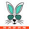 Bunny Boy With Sunglasses Svg, Happy Easter Svg, Easter egg Svg, Spring Svg, Cricut, Silhouette Vector Cut File.jpg