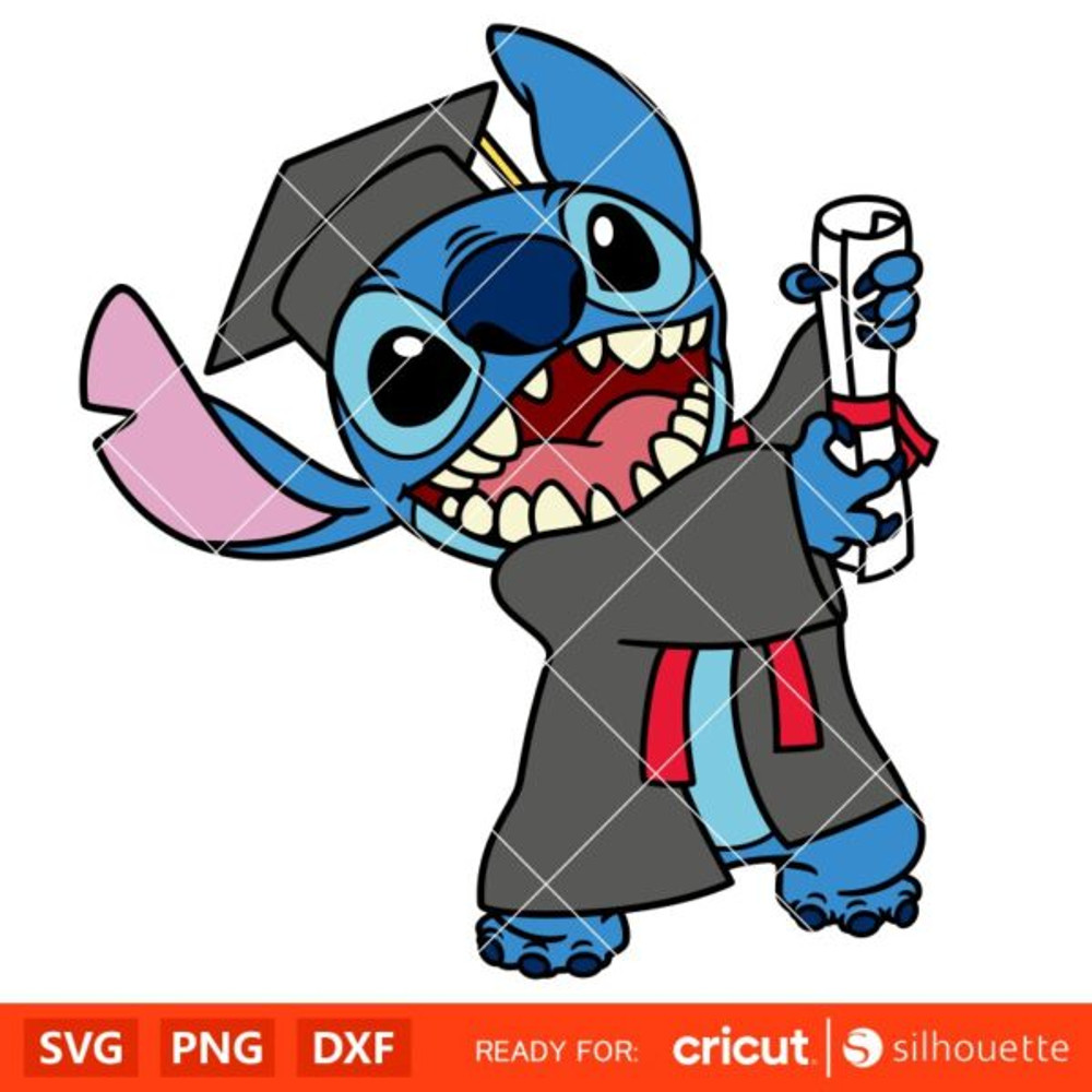 Graduate Stitch Svg, Graduation Svg, School Svg, Disney Svg, Cricut, Silhouette Vector Cut File.jpg